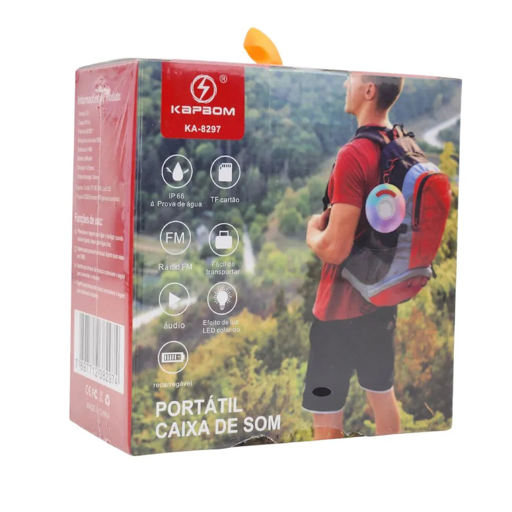 CAIXA DE SOM BLUETOOTH PORTÁTIL 5W - KAPBOM - KA-8297