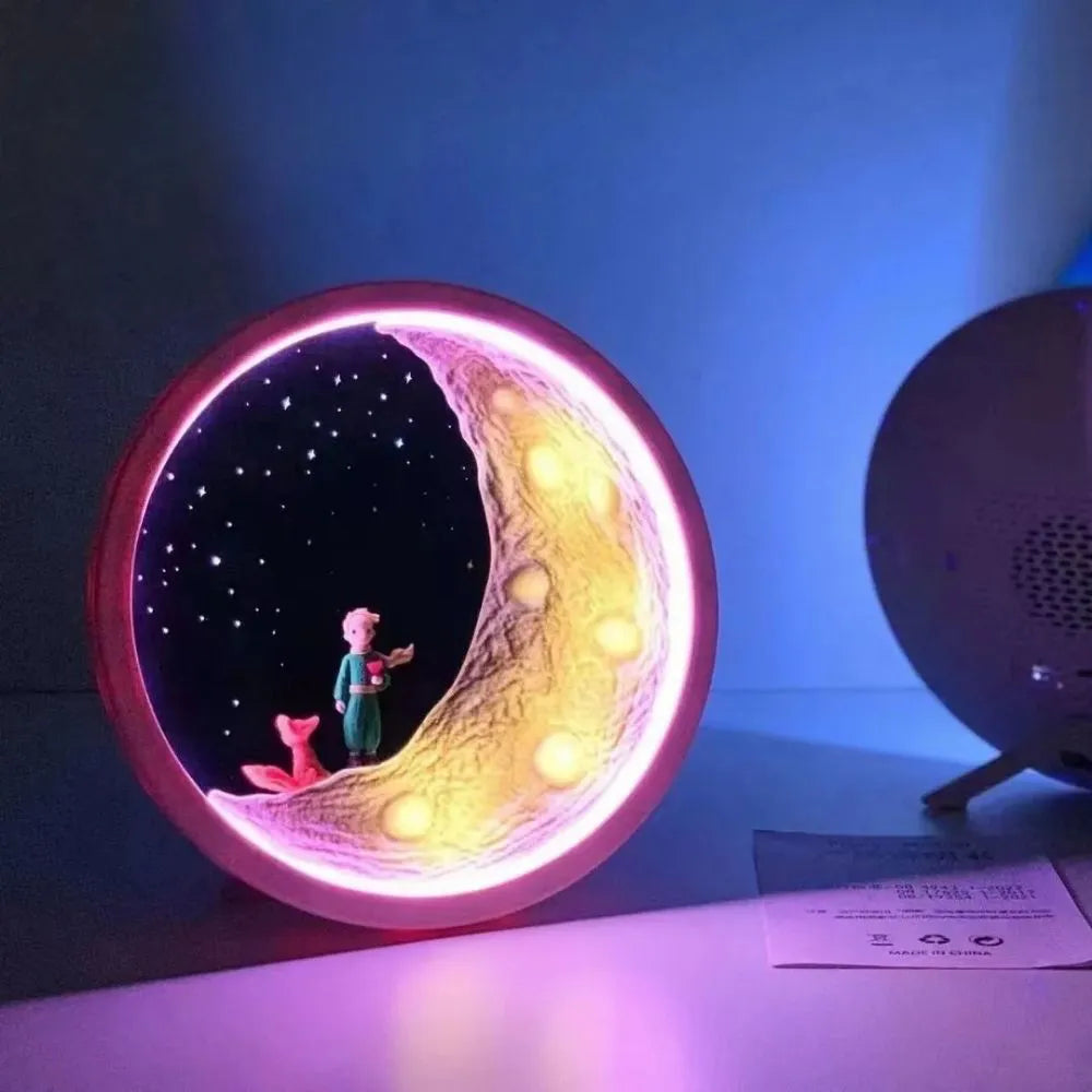 CAIXA DE SOM COM LUMINÁRIA PEQUENO PRÍNCIPE - ALTOMEX - AL-8229