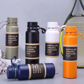 Garrafa Térmica Inox 800ml c/ Alça de Silicone