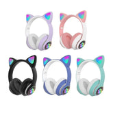 HEADPHONE BLUETOOTH C/ ORELHA DE GATINHO E LUZES RGB - ALTOMEX - B-19B