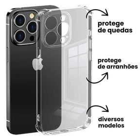Kit com 100 Capinhas Anti-shock Transparente - ALTO GIRO NO MERCADO