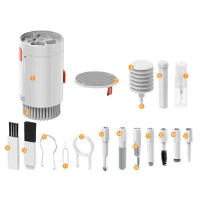 Kit de Limpeza Multifuncional p/ Teclados e Fones - Hrebos - IF-239