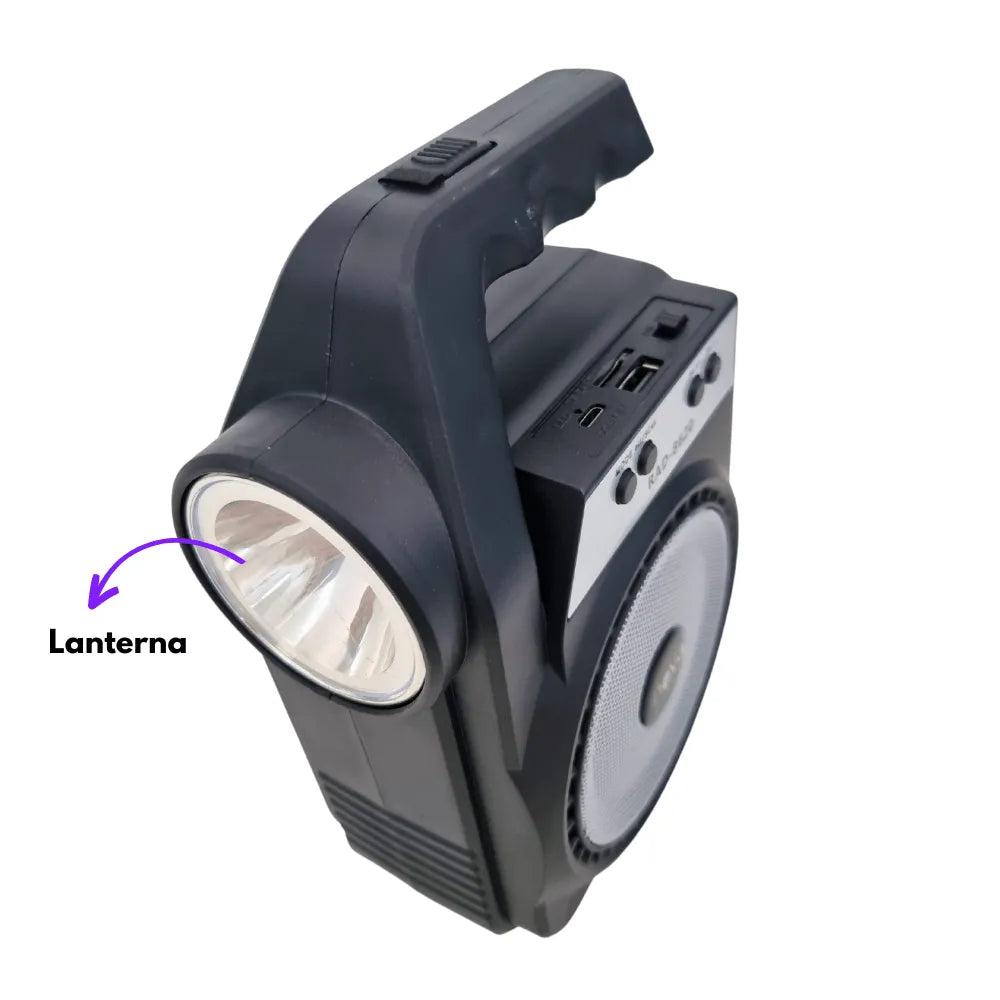 MINI CAIXA DE SOM BLUETOOTH 6W C/ LANTERNA - INOVA - RAD-8620