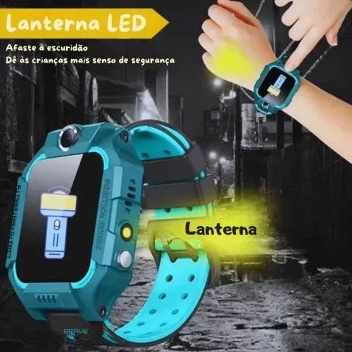 Relógio SmartWatch Infantil Com Rastreador GPS Chip e Câmera